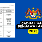 Jadual Gaji 2025 – Tarikh Pembayaran